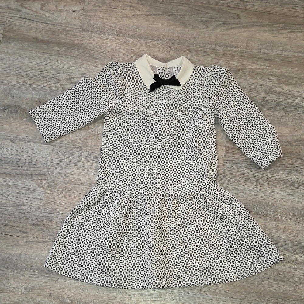 Janie and Jack Black and White Patterned Dress